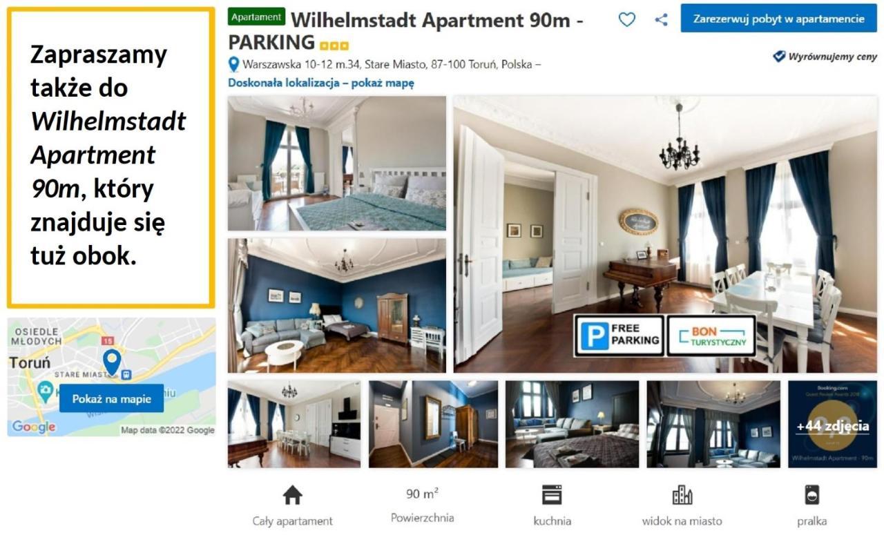 Wilhelmstadt Apartment 60M - Parking Stary Toruń Eksteriør bilde